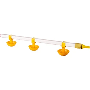 Tavpet Civcivler Için Eko Nipel Suluk Sistemi 60 cm 3 Nipelli Küçük Yaylı Çanaklı