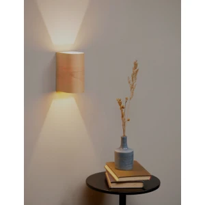 Hü Ma Tasarım ve Aksesuar Bombe Kenarlı Yansıtma Tasarımlı Çift Yönlü Ahşap Salon Duvar Aplik Avize - Gu 10 Duy