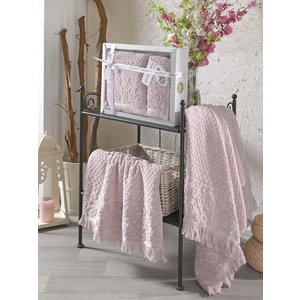 Z&N Style Wendy Hediye Ve Çeyizlik,Lü x  Cotton 2'Li El Ve Banyo Havlu Set(50 x 90 1Adet,70 x 140 1Adet) Özel Kutulu