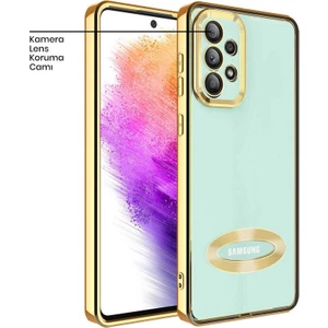 Samsung Galaxy A32 Kılıf Zebana Glint Silikon Kılıf Gold