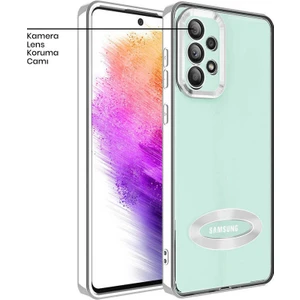 Samsung Galaxy A32 Kılıf Zebana Glint Silikon Kılıf Gri
