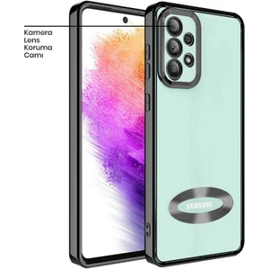 Samsung Galaxy A32 Kılıf Zebana Glint Silikon Kılıf Siyah