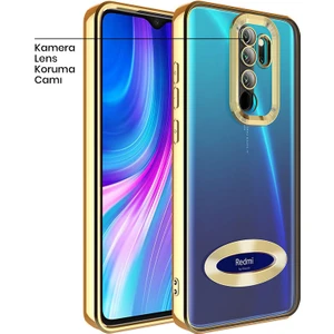Xiaomi Redmi Note 8 Pro Kılıf Zebana Glint Silikon Kılıf Gold
