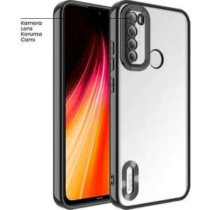 Xiaomi Redmi Note 8 Kılıf Zebana Glint Silikon Kılıf Siyah