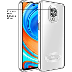 Xiaomi Redmi Note 9 Pro Max Kılıf Zebana Glint Silikon Kılıf Gri