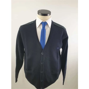 Erkek Çelik Örgü Cepli Klasik Hırka