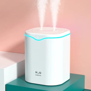 H2O 2l Çift Sprey Ultrasonik Aromaterapi Hava Nemlendirici Buhar Makinesi ve Aroma Difüzörü