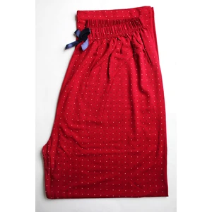 Made By Me  Kırmızı Puanlı Büyük Beden Pijama Altı %100 Modal Ince Yazlık Esnek Kumaş Modern  Estetik