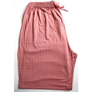 Made By Me Pudra Pembe Puanlı Büyük Beden Pijama Altı %100 Modal Ince Yazlık Esnek Kumaş   Estetik