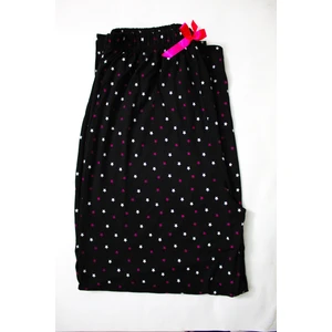 Made By Me Büyük Beden Pijama Altı Modal Kumaş Modern  Estetik Yıldızlı Siyah