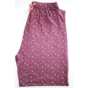 Made By Me Büyük Beden Pijama Altı Modal Kumaş Modern  Mor Kadın Pijama Altı Giyim