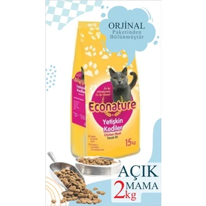 2 kg Vakumlu Poşet Econature Yetişkin Tavuklu Kedi Maması