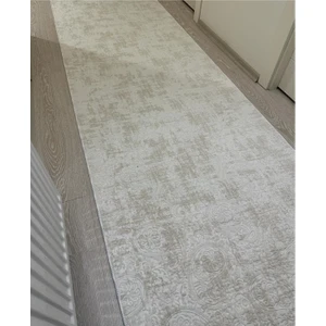 Jel Kaymaz Halı Asos Nevra Krem Kaymaz Taban Yolluk Yıkanabilir Halı