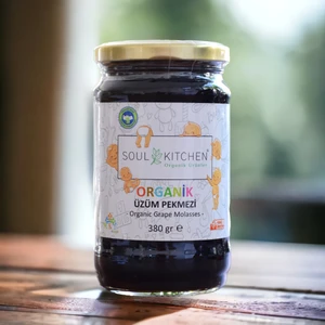 Soul Kitchen Organik Üzüm Pekmezi 380 gr (Soğuk Sıkım) (Şeker İlavesiz)