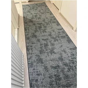 Jel Kaymaz Halı Asos Nevra Antrasit Gri Kaymaz Taban Yolluk Yıkanabilir Halı