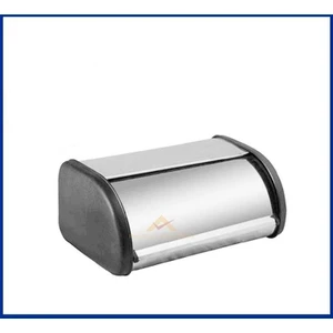 Sağlıklı Paslanmaz Çelik Sürgü Kapaklı Krom Çelik Ekmek Dolabı