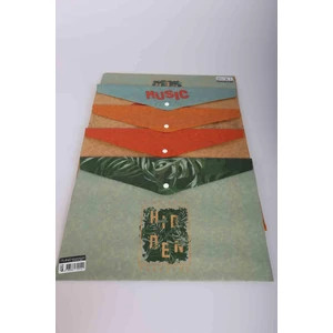 Özel Tasarım Çıtçıtlı Kraft Dosya