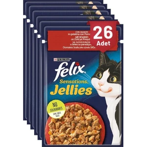 Sensation Sığır & Domatesli Kedi Yaş Mama 85 gr 26 Ad