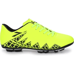 Soma Beyaz & Sarı & Siyah Bağlı Çim Saha Futbol Erkek Krampon Büyük Numara