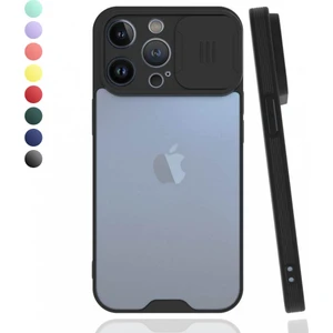 iPhone 13 Pro Max Kılıf Kamera Koruma Kapaklı Platin Matte Silikon Arka Kapak