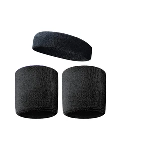 By Leon 1982 Havlu Ter Kafa Sporcu Saç Bandı ve 2 Adet Havlu Bileklik Fitness Futbol Yoga Saç Bandı ve Bilekliği