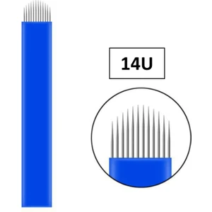 14U Microblading İğnesi - 50 Adet (0.25mm)