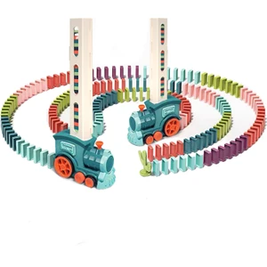 Domino Treni Otomatik Lisanslama Serbest Bırakma Elektrikli Müzikli Işık Oyuncak Tren (Yurt Dışından)