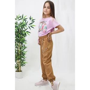 Fox Life Kids Kız Çocuk Zincirli Crop Takım Elbise -132