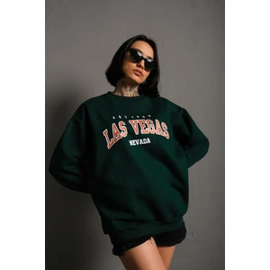 Kadın Oversize Las Vegas Baskılı Sweatshirt