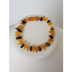 Kehribar Sarayı Damla Kehribar Bileklik 18 cm Düğümlü Tasarım