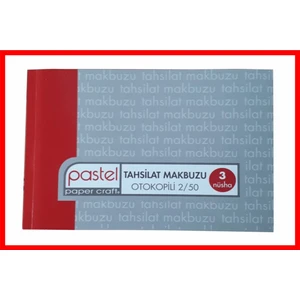 Tahsilat Makbuzu Boyutunda 2/50 Otokopili 1 Asıl 2 Suret 3 Nüsha 14 x 20 cm