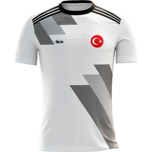 ACR Giyim Kişiye Özel Futbol Forması, Hediyelik Forma Tek Üst Siyah BEYAZ19 Modeli