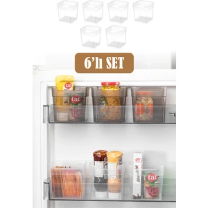 Mini Buzdolabı Düzenleyici Kutu 6lı Beyaz