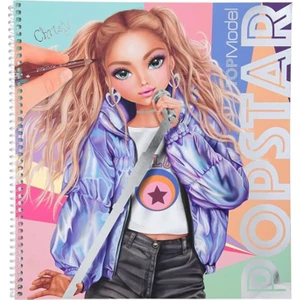 Top Model Popstar Boyama ve Çıkartma Defteri 0411878-A