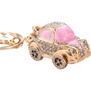 Bai Karen Metal Mını Araba Boyama Yağı Kolye Beetle Araba Anahtarı Toka Kolye (Yurt Dışından)
