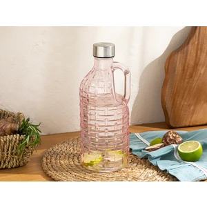 English Home Micale Cam Şışe 1000 ml Pembe