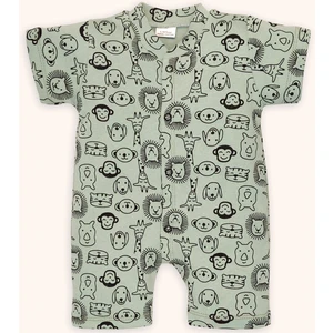 Hayvan Figürlü Çıtçıtlı Unisex Kısa Tulum