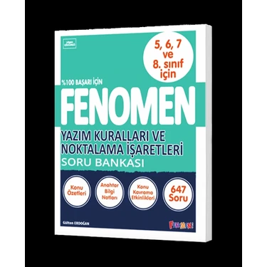 Fenomen Yayıncılık Fenomen Yazım Kuralları ve Noktalama Işaretleri Soru