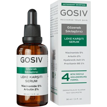 Gosıv Cilt Bakım Serumu 30 ml (Niacinamide 5% + Arbutin