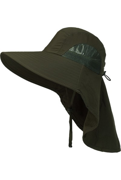 77 Shop Güneş Vizorlu Balıkçı Şapkası - Yeşil (Yurt Dışından)