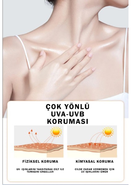 Korean Saf Collagen ve Niasinamid Içeren Nemlendirici ve Aydınlatıcı SPF50+ Pa+++ Laser Güneş Kremi