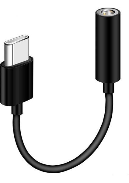 Redmi USB C Ila 3 5 mm Kulaklık Jakı Dijital Ses Adaptör Dönüştürücü - Siyah (Yurt Dışından)