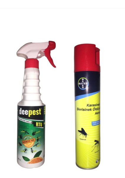 Aerosol Sivrisinek Karasinek+Deepest Narenciye Kokulu Kullanıma Hazır Böcek Ilaçları Haşere Ilaçları