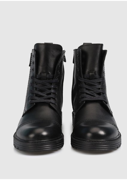 Siyah Deri Erkek Bot modelleri