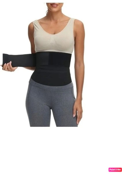 Tummy Wrap Waist Trainer Inceltici Bele Dolamalı Sarmal Bel Korsesi + 500 gr Lut Gölü Tuzu Hediye