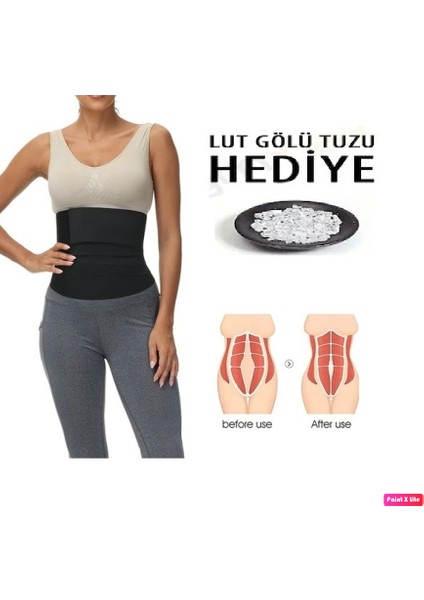 Tummy Wrap Waist Trainer Inceltici Bele Dolamalı Sarmal Bel Korsesi + 500 gr Lut Gölü Tuzu Hediye fiyatları