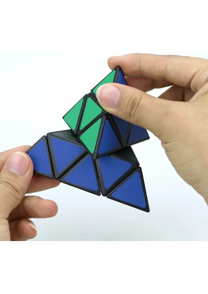 Piramit Rubik Küp Üçgen Zeka Küpü Sabır Küpü Prizma