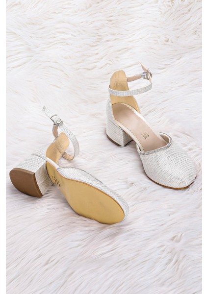 771 Çupra Taşlı Kız Çocuk 5 cm Topuklu Sandalet Ayakkabı fiyatları