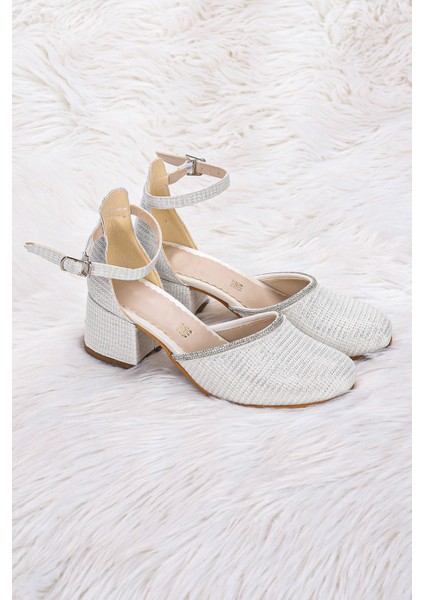 771 Çupra Taşlı Kız Çocuk 5 cm Topuklu Sandalet Ayakkabı modelleri