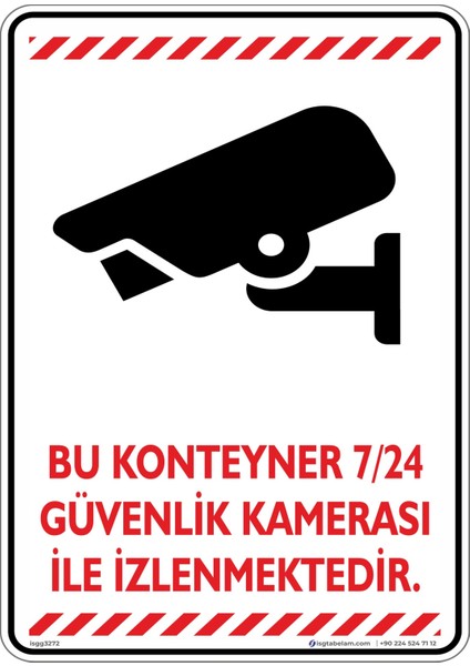 Bu Konteyner 7/24 Güvenlik Kamerası ile İzlenmektedir/v3